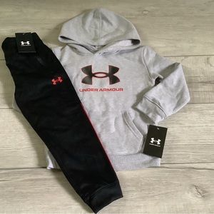Under Armour toddler boys hoodie & joggers outfit size 4T(NWT)